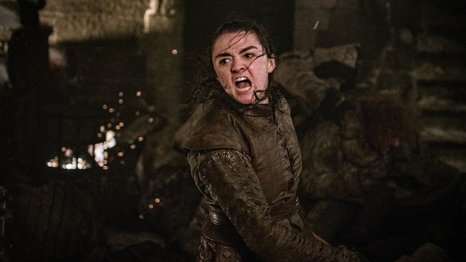Arya Stark (Maisie Williams) beendet das „Leben“ des Nachtkönigs